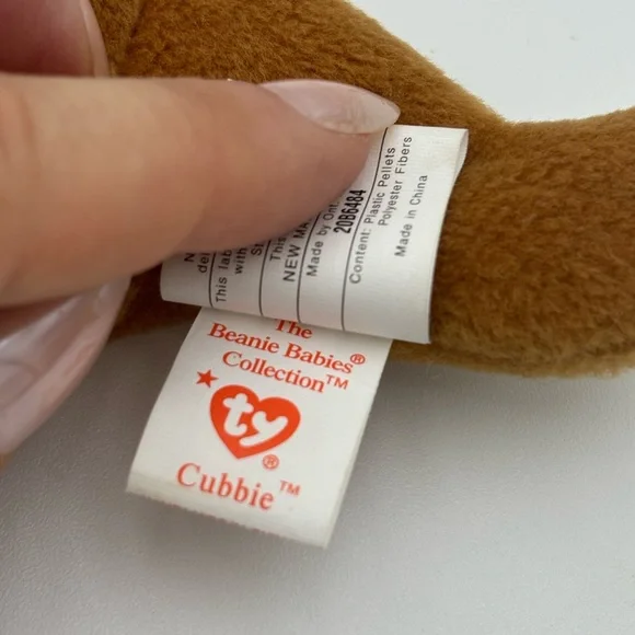 TY CUBBIE NWT Retired 1993 Original-9 Beanie Babies, 4th Generation, PVC Pellets - Picture 6 of 11